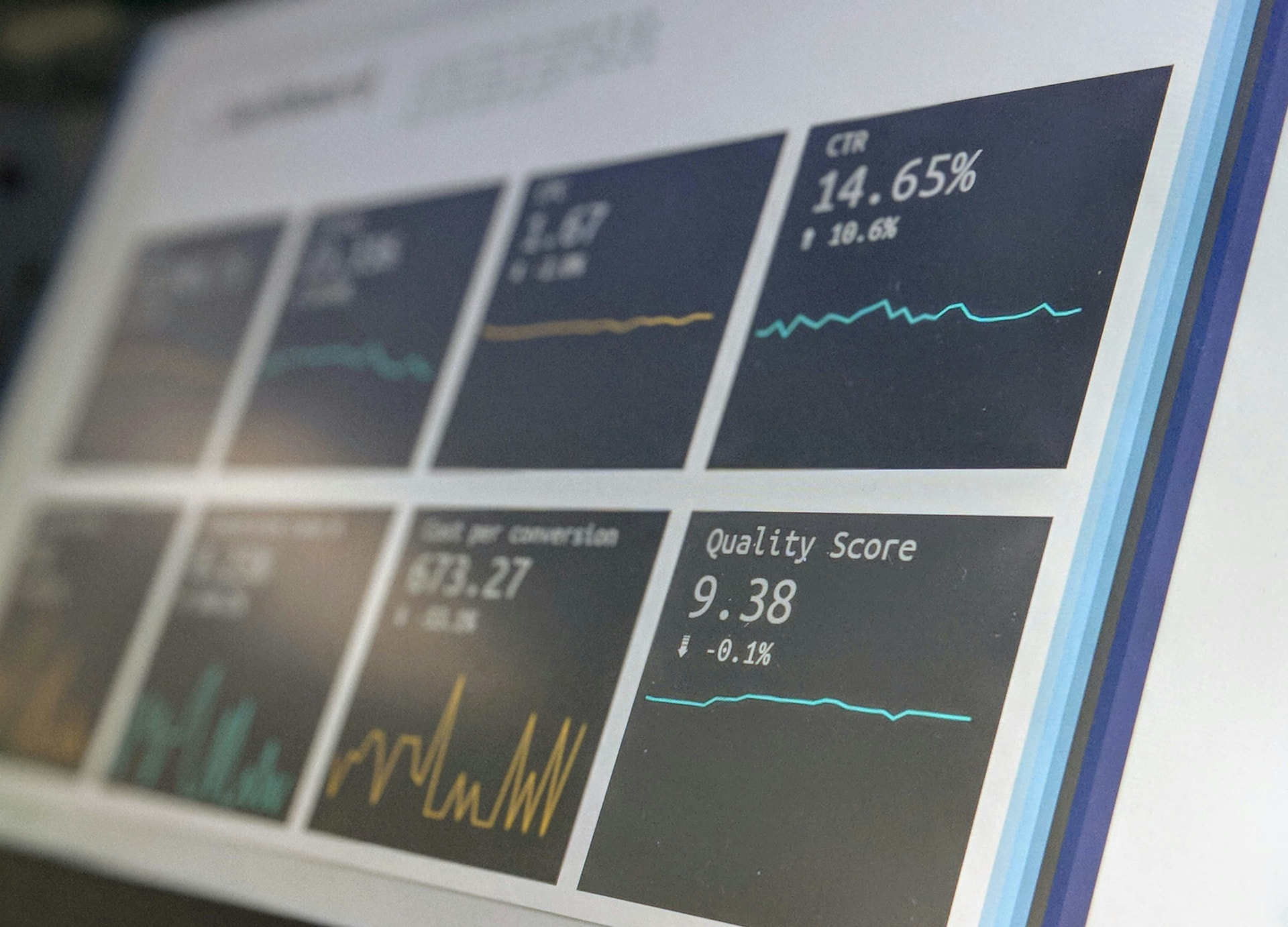 close-up of a dashboard or software screen